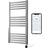 Manissa Electric Smart Heated Towel Rail 400mm W x 800mm H Chrome