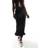 New Look Satin Bias Midi Skirt - Black