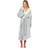 Daisy Dreamer Soft Plush Shimmer Fleece Hooded Bath Robe - Shimmer Grey