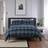 The Lyndon Company Cotton Chequered Duvet Cover Blue