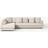 Westwing Collection Tribeca XL Light Beige Soffa 326cm