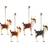 Maileg Reindeer Family Brown Julgranspynt 10cm 4st