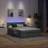 vidaXL Ottoman Seng Med Madras LEDs 140x200 cm Stof Sengesæt