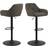 Furniture To Go Brooke Swivel Taupe Seating Stool 109cm 2pcs