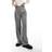 Monki High Waist Tailored Trousers - Grey/White Pinstripe