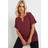 Yours Metal Trim Blouse Women's Burgundy - Burgundy