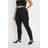 Yours Cargo Pocket Jeggings Women - Black