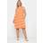 Yours Geometric Print Pocket Dress - Orange