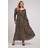 Yours Sequin Maxi Dress - Gold