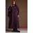 Yours Curve Textured Flared Maxi Dress - Purple