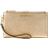 Michael Kors Adele Metallic Pebbled Leather Smartphone Wristlet - Pale Gold