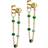 ENAMEL Copenhagen Lola Spring Earrings - Gold/Multicolour