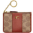 Coach Essential Mini Skinny Id Case In Signature Canvas - Coated Canvas/Brass/Tan/Rust