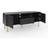 GFW Nervata Black TV Bench 119.5x49cm