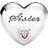 Pandora Sister Heart Charm - Silver/Pink