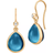 Julie Sandlau Paloma Earrings - Gold/Blue/Transparent