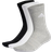 adidas Cushioned Crew Socks Pack of 3 - Medium Grey Heather/White/Black