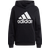 adidas Essentials Logo Boyfriend Fleece Hoodie - Black/White