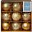 Premier Decorations Decorated Baubles Champagne Gold Christmas Tree Ornament 9pcs