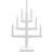 Star Trading Staircase 7L White Adventsljusstake 34cm