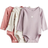 H&M Long Sleeved Bodysuit 3-pack - Pink/Hearts (1193965017)