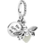 Pandora Glow in the Dark Firefly Dangle Charm - Silver/White