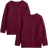 Tu Kid's Crew Neck Sweatshirt 2-pack - Dark Red