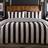 Laurence Llewelyn-Bowen Festivo Circus Striped Set Black Duvet Cover Black
