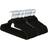 Harbour Housewares Non-Slip Velvet Hangers Black 50 pcs Hanger