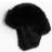 H&M Fluffy Earflap Hat - Black