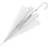 Perletti Automatisk paraply transparent huva 99 cm, Flerfärgad, único