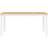 vidaXL Corona White/Natural Spisebord 80x160cm