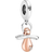 Pandora Baby Dummy Dangle Charm - Silver/Rose Gold/Transparent