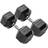 York Fitness Rubber Hex Dumbbells 2 x 25kg