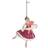 Konges Sløjd Bow Ballerina Shoes Pink Julgranspynt 13cm