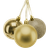 Shatchi Baubles Shatterproof Gold Julgranspynt 3st