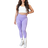 Gtech Valiant Seamless Contour Scrunch Tights - Purple