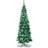 Shatchi 8Ft Pencil Green / White Christmas Tree 70cm