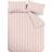 Catherine Lansfield Brushed Stripe Duvet Cover Pink (200x135cm)