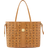MCM Reversible Liz Shopper In Visetos Medium - Cognac