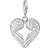 Thomas Sabo Winged Heart Charm Pendant - Silver