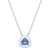 Swarovski Una Necklace - Silver/Blue/Transparent