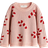 H&M Patterned Cotton Jumper - Dusty Pink/Candy Canes