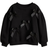 H&M Flounce Trimmed Sweatshirt - Black