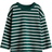 H&M Boy's Long-sleeved T-shirt - Dark Green/Striped