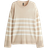 H&M Fine Knit Jumper - Light Beige/Striped