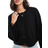 ASOS Crew Neck Cardigan - Black