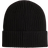 H&M Dreng Sort Ribstrikket beanie 92/116