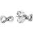 Pandora Sparkling Infinity Stud Earrings - Silver/Transparent