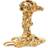 Polspotten Drip, small - Guld Fyrfadsstage 14cm